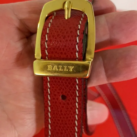 🟡 VINTAGE BALLY RED BRIEFCASE: NICE! - Picture 14 of 14